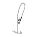 T&S 5PR-8W00-C 31 7/16"H Wall Mount Pre Rinse Faucet - 1 1/5 GPM, Base with Nozzle-cityfoodequipment.com