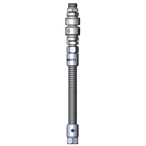 T&S B-0012-VB Hose, 12 in, Flexible, Stainless Steel, Vacuum Breaker-cityfoodequipment.com