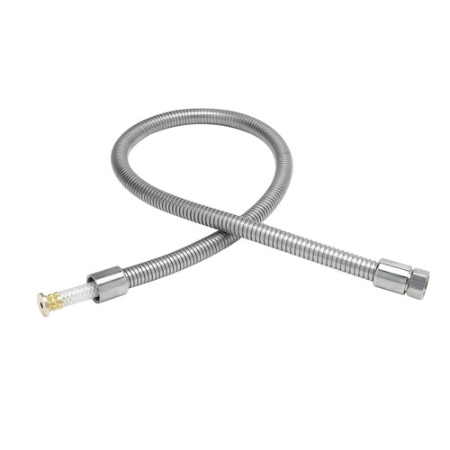 T&S B-0020-H2A Hose, Flexible, Less Handle, Stainless Steel, 14 3/8" L-cityfoodequipment.com