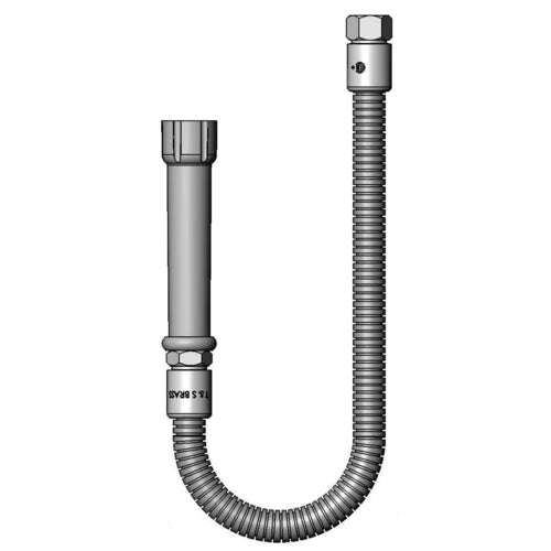 T&S B-0026-H Hose, 26 in, Flexible SS, For Prerinse Over Head Swivel Goosenecks-cityfoodequipment.com