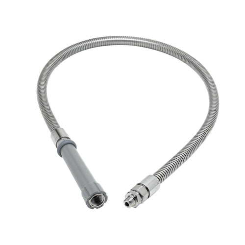 T&S B-0044-HF Hose, 44"L, Flexible, Fisher Adapter, Stainless Steel-cityfoodequipment.com