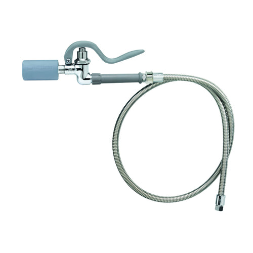T&S B0100J-SWV Pre-Rinse Spray Valve w/ 44" Flexible Hose, Low-Flow Tip, Stainless-cityfoodequipment.com