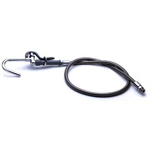 T&S B-0102-A 60" Pot & Glass Filler Hose w/ Hook Nozzle-cityfoodequipment.com