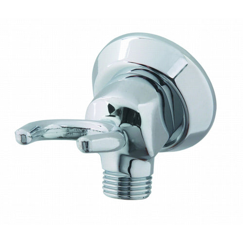 T&S B-0104 Wall Mount Hook Outlet w/ 2" Flange, Polished Chrome Plated-cityfoodequipment.com