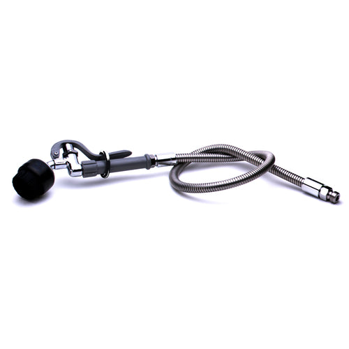 T&S B-0106 Pre-Rinse Brush Spray Unit w/ Auto-Shut Off & 3 ft Flexible Hose-cityfoodequipment.com