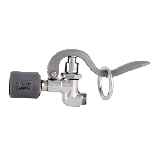 T&S B-0107-J 1.07 GPM Pre-rinse Spray Valve w/ Low-flow Spray Tip, Gray-cityfoodequipment.com