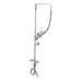 T&S B-0111-B 38 9/16"H Deck Mount Pre Rinse Faucet - 1 3/20 GPM, Base with Nozzle-cityfoodequipment.com