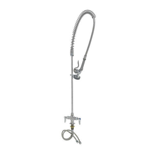 T&S B-0113 42"H Deck Mount Pre Rinse Faucet - 1.15 GPM, Base with Nozzle-cityfoodequipment.com