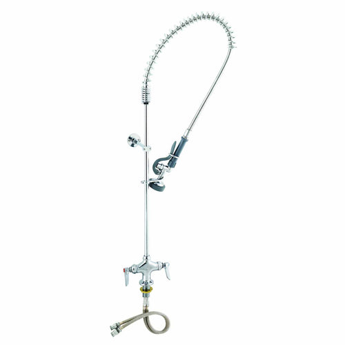 T&S B-0113-B9 42"H Wall Mount Pre Rinse Faucet - 1.15 GPM, Base with Nozzle-cityfoodequipment.com