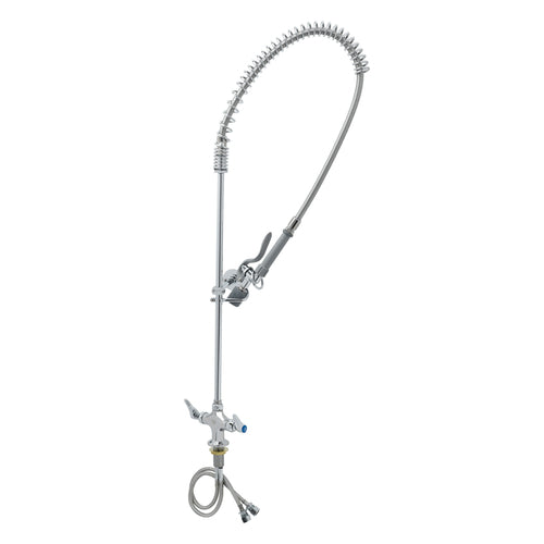 T&S B-0113-BJ Deck Mount Pre Rinse Unit w/ 44" Hose & Lever Handles-cityfoodequipment.com