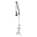 T&S B-0113-CR-B8P 42 9/10"H Deck Mount Pre Rinse Faucet - 1 7/100 GPM, Base with Nozzle-cityfoodequipment.com
