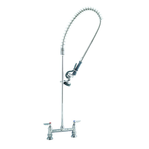 T&S B-0123 Deck Mount Pre Rinse Unit w/ 44" Hose & Lever Handles-cityfoodequipment.com