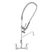 T&S B-0133-12-CR-B 37 9/16"H Wall Mount Pre Rinse Faucet - 1 3/20 GPM, Base with Nozzle-cityfoodequipment.com