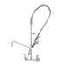 T&S B-0133-12-CR-BC 37 9/16"H Wall Mount Pre Rinse Faucet - 13/20 GPM, Base with Nozzle-cityfoodequipment.com