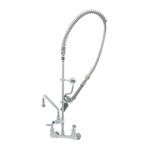 T&S B-0133-14CRQJST Wall Mount Pre Rinse Unit w/ 44" Hose & 14" Add On Swing Faucet-cityfoodequipment.com