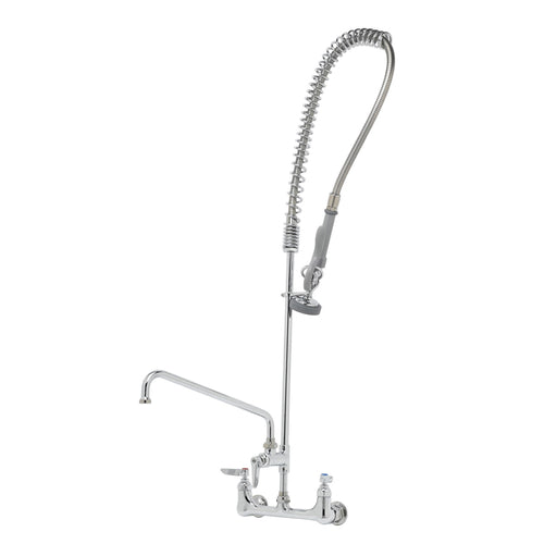 T&S B-0133-ADF06 37 9/16"H Wall Mount Pre Rinse Faucet - 1 3/20 GPM, Base with Nozzle-cityfoodequipment.com