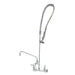 T&S B-0133-ADF10 37 9/16"H Wall Mount Pre Rinse Faucet - 1 3/20 GPM, Base with Nozzle-cityfoodequipment.com