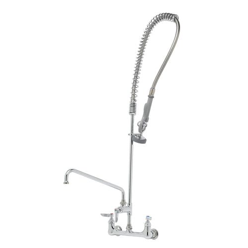 T&S B-0133-ADF12 37 9/16" Wall Mount Pre Rinse Faucet - 1 3/20 GPM, Base with Nozzle-cityfoodequipment.com