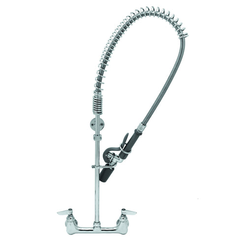 T&S B-0133-BC Wall Mount Pre Rinse Unit w/ 44" Hose & Lever Handles-cityfoodequipment.com