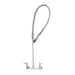 T&S B-0133-CR-C 33 5/16"H Wall Mount Pre Rinse Faucet - 13/20 GPM, Base with Nozzle-cityfoodequipment.com