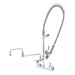 T&S B-0154-CR-C 31 5/8" Wall Mount Pre Rinse Faucet - 13/20 GPM, Base with Nozzle-cityfoodequipment.com