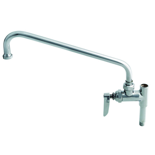 T&S B-0156-CR Add-On Faucet, Ceramic Cartridge, 12" Swing Nozzle-cityfoodequipment.com
