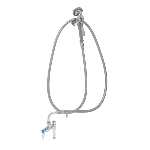 T&S B-0165 5"H Deck Mount Pre Rinse Faucet - 1 3/20 GPM, Base with Nozzle-cityfoodequipment.com