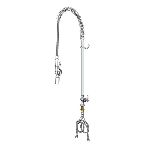 T&S B-0173-C 42 1/2"H Deck Mount Pre Rinse Faucet - 13/20 GPM, Nozzle Only-cityfoodequipment.com