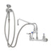 T&S B-0175 12"H Wall Mount Pre Rinse Faucet - 1 3/20 GPM, Base with Nozzle-cityfoodequipment.com