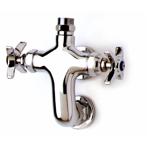 T&S B-0316-LN Double Pantry Faucet Swivel Base Only w/ 3" Vertical Center-cityfoodequipment.com