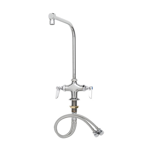 T&S B-0318-03 Mixing Faucet w/ 1 Hole, Lever Handles-cityfoodequipment.com