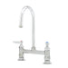 T&S B-0320 Deck Mount Faucet - 5 3/4" Gooseneck Spout, 8" Centers-cityfoodequipment.com