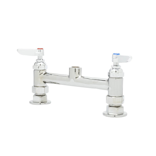 T&S B-0320-LN Faucet, Rigid Base, 1/2" IPS Female, 8" Centers, Deck Mount-cityfoodequipment.com