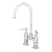 T&S B0325 Deck Mount Faucet - 6" Swivel Gooseneck Spout, 4" Centers-cityfoodequipment.com