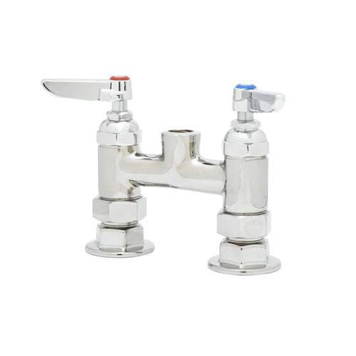 T&S B-0326-LN Deck Mixing Faucet, Rigid Base Only, 4" Centers-cityfoodequipment.com