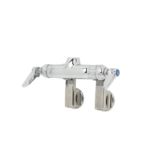 T&S B-0340-LN Faucet, Rigid Base, Adjustable Centers, Wall Mount-cityfoodequipment.com