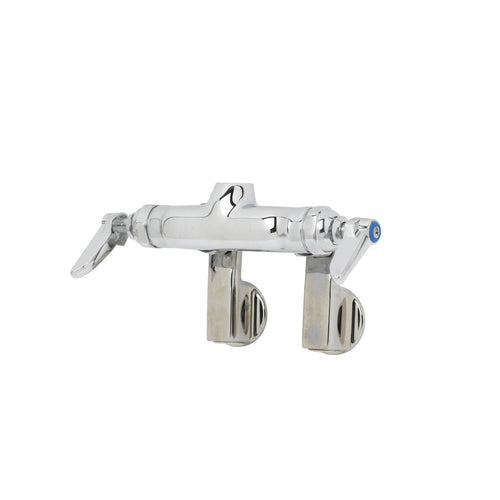 T&S B-0342-LN Faucet, Rigid Base, 1/2" IPS Female Inlets, 4" Centers, Wall Mount-cityfoodequipment.com