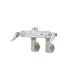 T&S B-0342-LN Faucet, Rigid Base, 1/2" IPS Female Inlets, 4" Centers, Wall Mount-cityfoodequipment.com