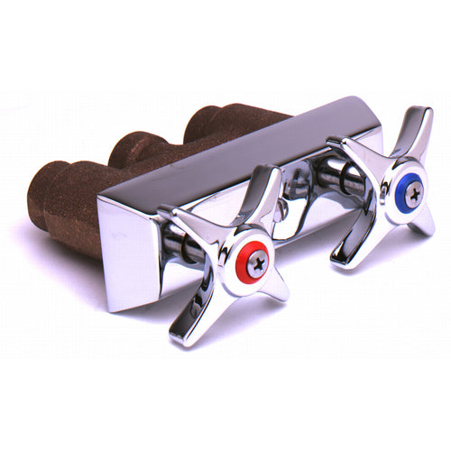T&S B-0512 Shut-Off Control Valve, 3/8" NPT Inlets & Outlets, Wall Mount-cityfoodequipment.com