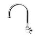 T&S B-0527 Swivel Gooseneck Spout, Wall Mounted, 5 3/4" Spread, Aerator-cityfoodequipment.com