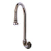 T&S B-0536 Rigid Gooseneck Spout, Wall Mount, Rose Spray, 5 1/2" Spread-cityfoodequipment.com