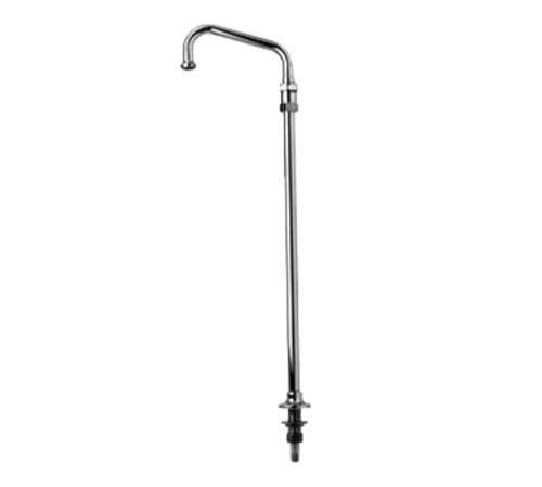 T&S B-0542 Deck Mount Faucet Base w/ 12" Swing Nozzle-cityfoodequipment.com