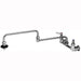 T&S B-0598 Splash Mount Pot Filler Faucet w/ 24" Double Jointed Swing Nozzle-cityfoodequipment.com