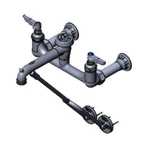 T&S B-0674-BSTR Service Sink Faucet w/ Built In Stops & Vacuum Breaker, Rough-cityfoodequipment.com