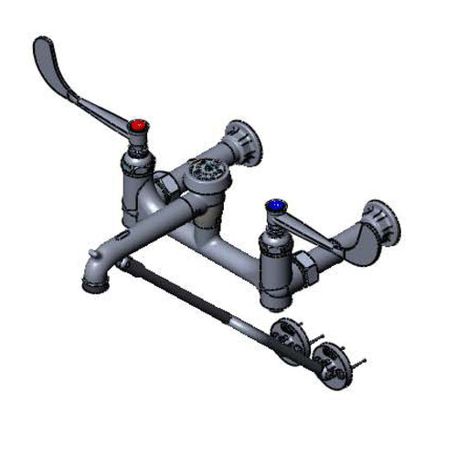 T&S B-0657-BST Service Sink Faucet, Stops in Faucet Body, Polished Chrome-cityfoodequipment.com