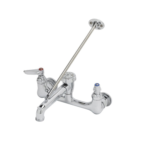 T&S B-0665-POL Service Sink Faucet, Vacuum Breaker Nozzle, Polished Chrome, No Stops-cityfoodequipment.com