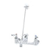 T&S B-0665-RGH Service Sink Faucet, Vacuum Breaker Nozzle, Rough Chrome, No Stops-cityfoodequipment.com