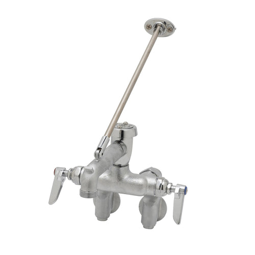 T&S B-0668-RGH Service Sink Faucet w/ Adjustable Brace & Vacuum Breaker, Rough-cityfoodequipment.com