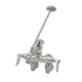 T&S B-0668-RGH Service Sink Faucet w/ Adjustable Brace & Vacuum Breaker, Rough-cityfoodequipment.com