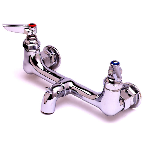 T&S B-0672-POL Service Faucet, 4 5/16 in From Wall to Outlet Center, Polish Chrome-cityfoodequipment.com